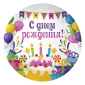 Просмотр фото... Тарелка бумажная 230 С днем рождения!