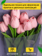 Просмотр фото... Пленка в рулоне прозрачная 58 см 10 м. Сердца сиреневый